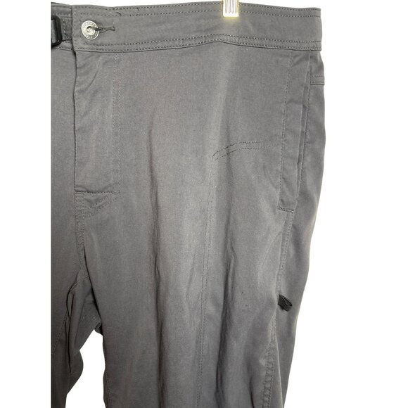 Prana Hiking Outdoor Pants Cropped Womans Size Large Mesh Multi Pockets Vents - Picture 3 of 8